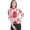 Cute Gift Boxes Frill Neck Blouse View1