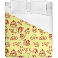 Bw Christmas Icons   Duvet Cover (california King Size) by ConteMonfrey