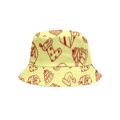 Bw Christmas Icons   Bucket Hat (kids) by ConteMonfrey