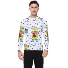 Little Bull Wishes You A Merry Christmas  Men s Long Sleeve Rash Guard