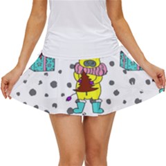 Little Bull Wishes You A Merry Christmas  Women s Skort by ConteMonfrey