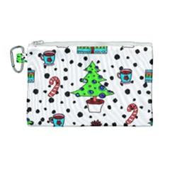 It`s Cold Outside  Canvas Cosmetic Bag (large) by ConteMonfrey