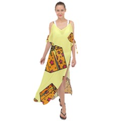 I Wish You All The Gifts Maxi Chiffon Cover Up Dress by ConteMonfrey