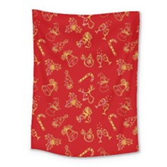 Holy Night - Christmas Symbols  Medium Tapestry by ConteMonfrey