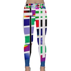 Color Graffiti Pattern Geometric Classic Yoga Leggings by Hannah976