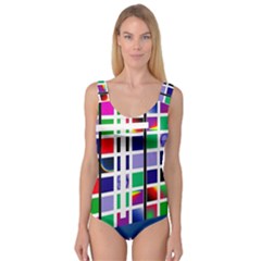 Color Graffiti Pattern Geometric Princess Tank Leotard  by Hannah976