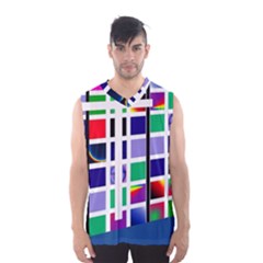 Color Graffiti Pattern Geometric Men s Basketball Tank Top by Hannah976