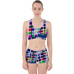 Color Graffiti Pattern Geometric Work It Out Gym Set by Hannah976