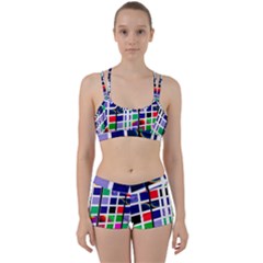 Color Graffiti Pattern Geometric Perfect Fit Gym Set by Hannah976