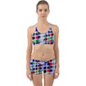 Color Graffiti Pattern Geometric Back Web Gym Set View1