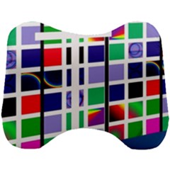 Color Graffiti Pattern Geometric Head Support Cushion