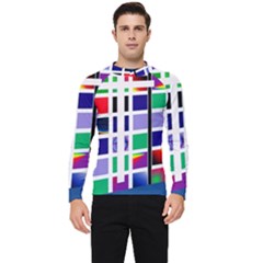 Color Graffiti Pattern Geometric Men s Long Sleeve Rash Guard by Hannah976