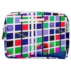 Color Graffiti Pattern Geometric Make Up Pouch (Medium)