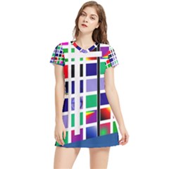 Color Graffiti Pattern Geometric Women s Sports Skirt by Hannah976