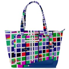 Color Graffiti Pattern Geometric Back Pocket Shoulder Bag 