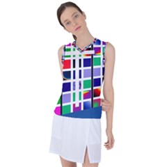 Color Graffiti Pattern Geometric Women s Sleeveless Sports Top by Hannah976