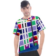 Color Graffiti Pattern Geometric Men s Sport Top