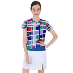 Color Graffiti Pattern Geometric Women s Sports Top by Hannah976