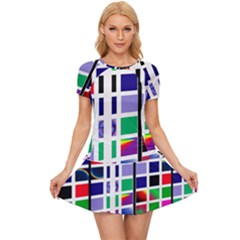 Color Graffiti Pattern Geometric Women s Sports Wear Set by Hannah976