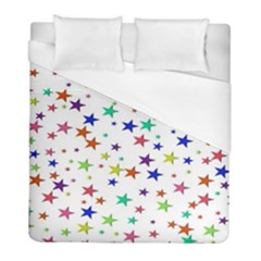 Star Random Background Scattered Duvet Cover (full/ Double Size) by Hannah976