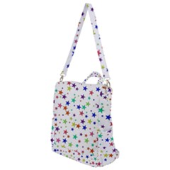 Star Random Background Scattered Crossbody Backpack by Hannah976