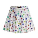 Star Random Background Scattered Mini Flare Skirt View1