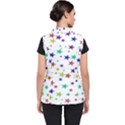 Star Random Background Scattered Women s Puffer Vest View2