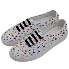 Star Random Background Scattered Men s Classic Low Top Sneakers