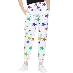 Star Random Background Scattered Women s Tapered Pants by Hannah976