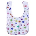 Star Random Background Scattered Baby Bib View1