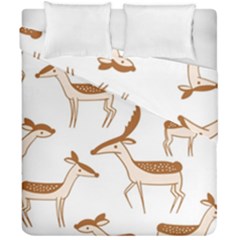 Seamless Deer Pattern Design Duvet Cover Double Side (california King Size)