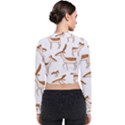 Seamless Deer Pattern Design Long Sleeve Zip Up Bomber Jacket View2