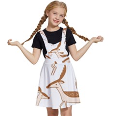 Seamless Deer Pattern Design Kids  Apron Dress by Hannah976