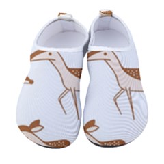 Seamless Deer Pattern Design Men s Sock-style Water Shoes