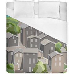 Village Place Portugal Landscape Duvet Cover (california King Size) by Hannah976