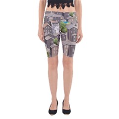 Village Place Portugal Landscape Yoga Cropped Leggings by Hannah976