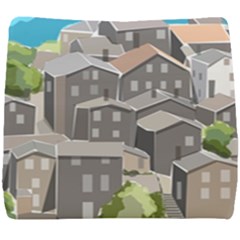 Village Place Portugal Landscape Seat Cushion