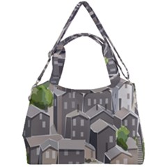 Village Place Portugal Landscape Double Compartment Shoulder Bag by Hannah976