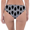 Pattern Beetle Insect Black Grey Reversible Classic Bikini Bottoms View4