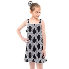 Pattern Beetle Insect Black Grey Kids  Overall Dress by Hannah976