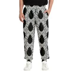 Pattern Beetle Insect Black Grey Men s Elastic Waist Pants by Hannah976