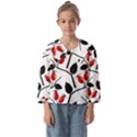 Rose Hip Pattern Branches Autumn Kids  Sailor Shirt View1