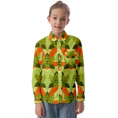 Texture Plant Herbs Herb Green Kids  Long Sleeve Shirt