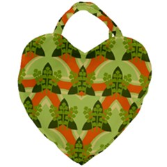 Texture Plant Herbs Herb Green Giant Heart Shaped Tote by Hannah976