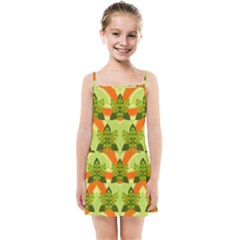 Texture Plant Herbs Herb Green Kids  Summer Sun Dress by Hannah976