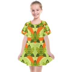 Texture Plant Herbs Herb Green Kids  Smock Dress by Hannah976