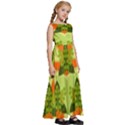 Texture Plant Herbs Herb Green Kids  Satin Sleeveless Maxi Dress View3