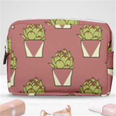 Cactus Pattern Background Texture Make Up Pouch (medium) by Hannah976