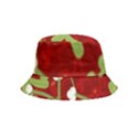 Mistletoe Christmas Texture Advent Inside Out Bucket Hat (Kids) View5