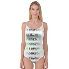 Dots Color Rows Columns Background Camisole Leotard  by Hannah976